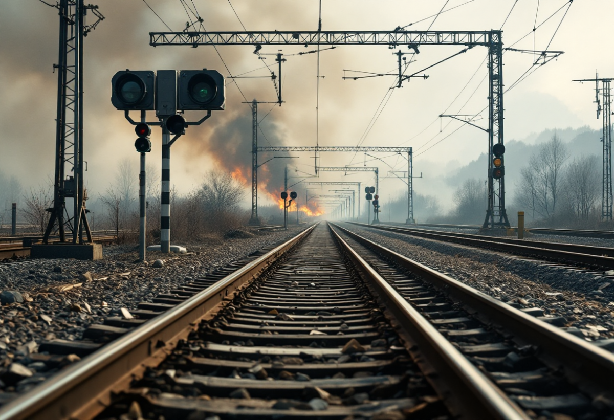Incendi dolosi e sicurezza ferroviaria: la situazione in Italia