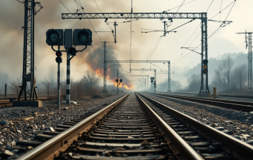 Immagine che rappresenta incendi dolosi vicino ai binari ferroviari