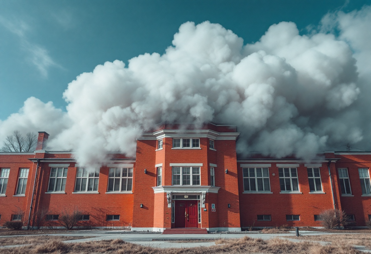 Incendio alla scuola Giuseppe Caprin di Trieste: evacuati gli studenti