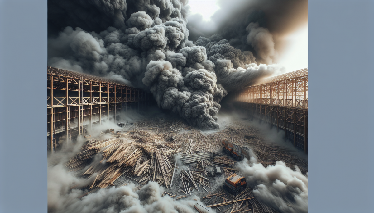 Incendio devastante in un capannone edile alla periferia di Milano