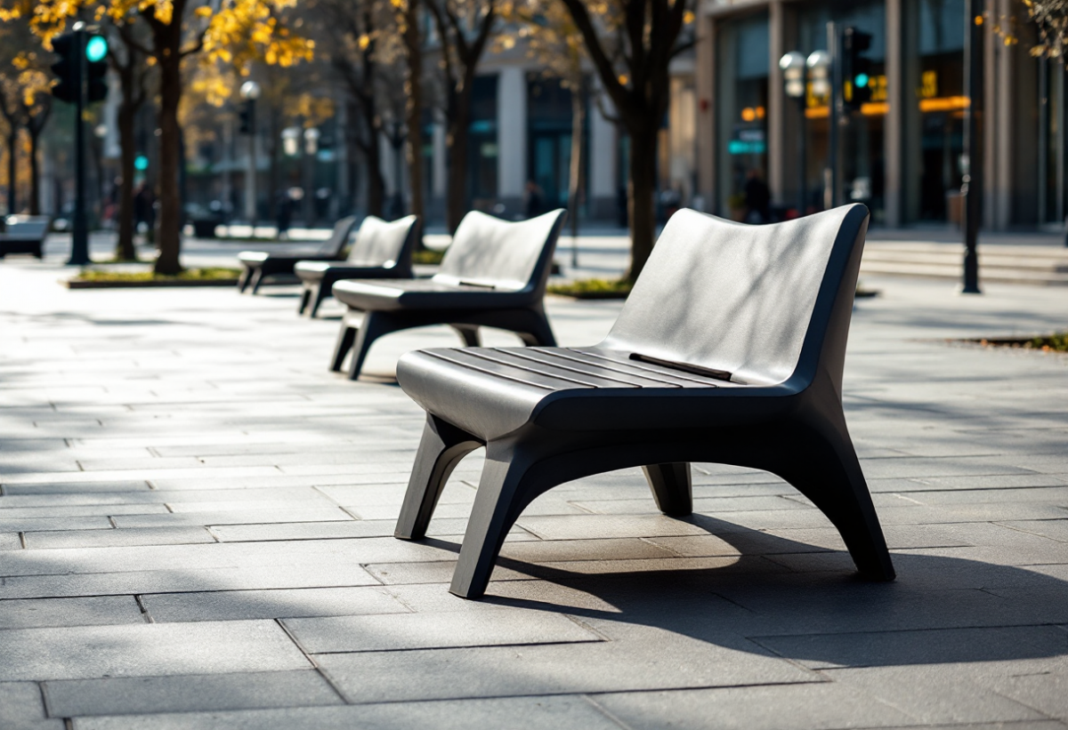 Le nuove panchine anti-clochard e il dibattito sulla sicurezza urbana