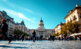 Manifestazione contro la riforma della giustizia in corso
