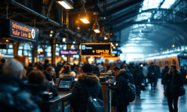 Manifestazione del personale delle Ferrovie dello Stato Italiane
