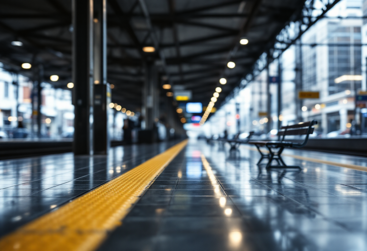 Tensione alla stazione Circumvesuviana di Castellammare di Stabia