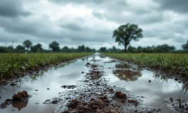 Immagine del vortice ciclonico che colpisce l'Italia