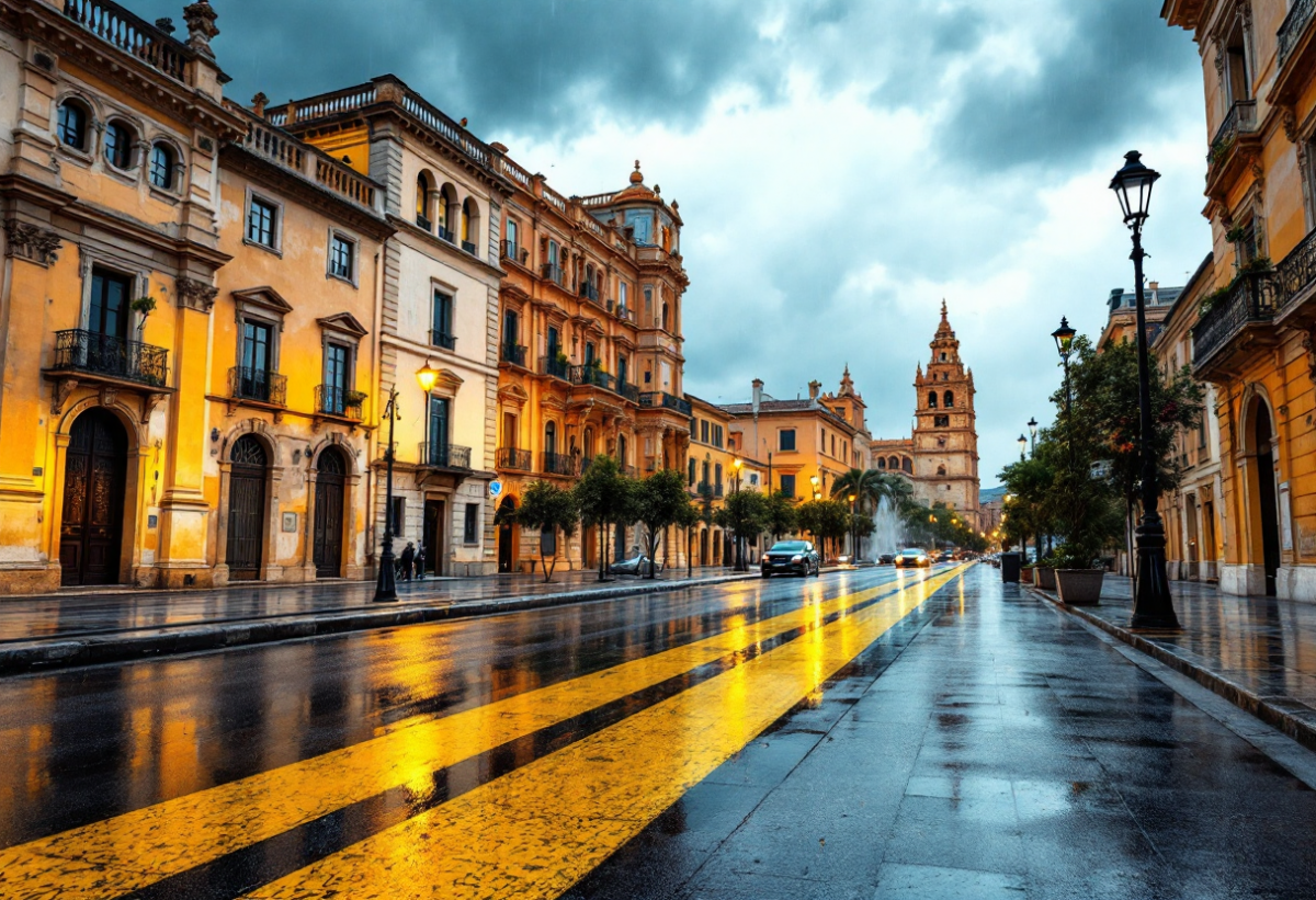 Allerta meteo arancione in Sicilia: impatti sui trasporti e sulla popolazione