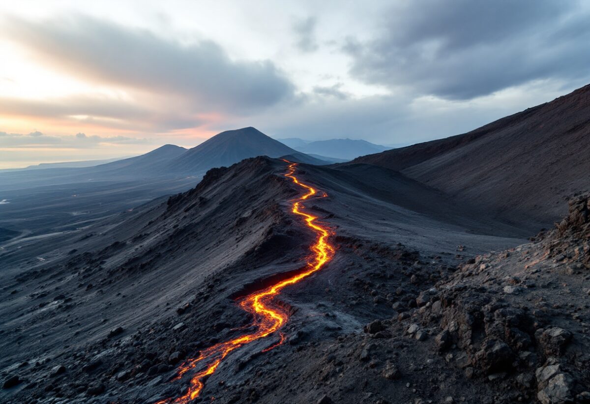 Attività vulcanica sull'Etna: colata lavica e monitoraggio sismico