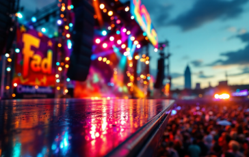 Tony Effe durante la sua esibizione al Festival di Sanremo