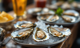 Ostriche fresche su un piatto, simbolo di proposta Iva
