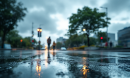 Mappa dell'Italia con allerta meteo per maltempo