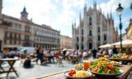 Attivisti di Ultima Generazione a Milano con pasti vegani
