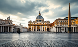 Papa Francesco durante la benedizione in pandemia