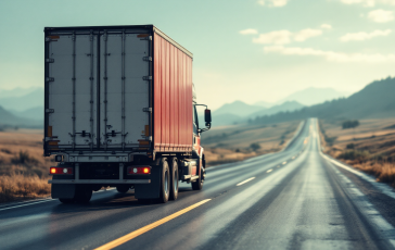 Una camionista in azione sulla statale Valsugana