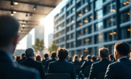 Carlo Calenda durante un discorso per una nuova alleanza politica
