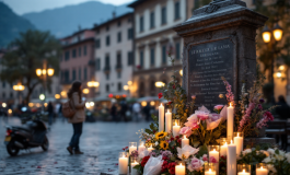 Cerimonia commemorativa a Bergamo per le vittime del Covid