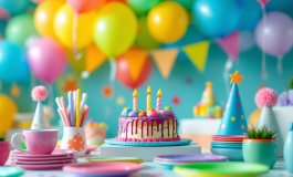 Chiara Ferragni con la figlia durante la festa di compleanno