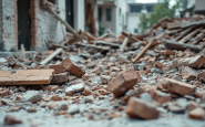 Immagine del crollo di un'abitazione a Monteverde, Roma