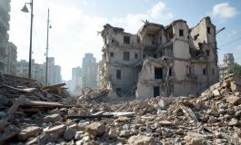 Crollo di una palazzina a Bari ripreso dalle telecamere