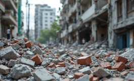 Donna salvata dalle macerie di un palazzo a Bari