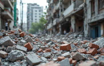 Donna salvata dalle macerie di un palazzo a Bari