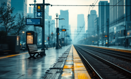 Pendolari in attesa durante il doppio sciopero dei trasporti