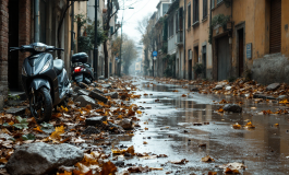 Immagine dei danni causati dal maltempo a Empoli