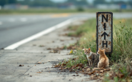 Gatti randagi in salvataggio all'aeroporto di Fiumicino