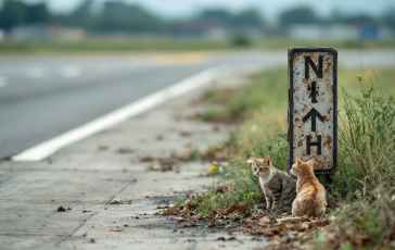 Gatti randagi in salvataggio all'aeroporto di Fiumicino