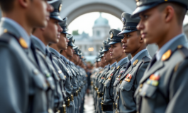 Cerimonia di giuramento alla Scuola Militare Teulié
