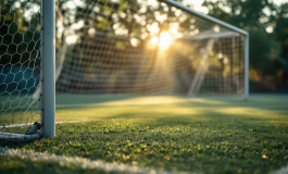 Luca in azione durante la sua partita speciale