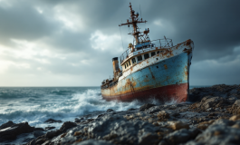 Nave Fugro Mercator incagliata all'isola d'Elba