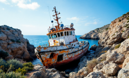 Nave oceanografica incagliata all'isola d'Elba