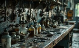 Immagine di un laboratorio clandestino in Varese