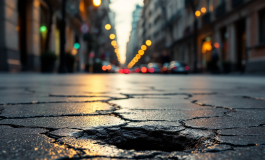 Giovanni Storti denuncia le strade dissestate di Milano