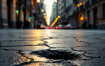 Giovanni Storti denuncia le strade dissestate di Milano