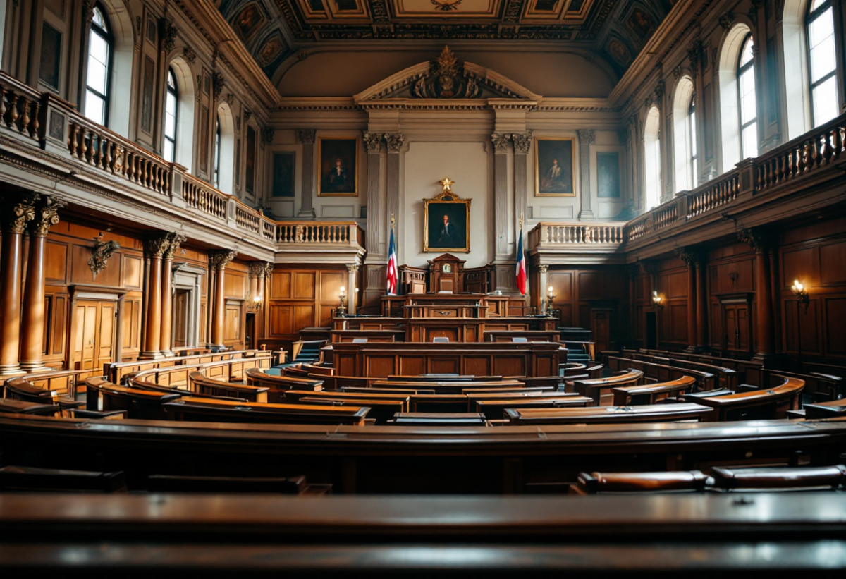 Il ministro della Difesa interrotto in Senato dalla moglie