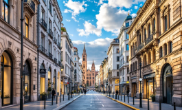 Immagine delle zone rosse a Milano con misure di sicurezza