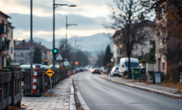 Manifestazione a Polcenigo contro la chiusura della strada provinciale