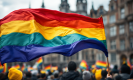 Rita De Crescenzo durante la manifestazione a Roma