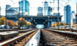 Manifestazione dei lavoratori delle ferrovie in sciopero