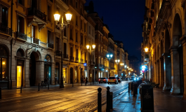 Immagine di scontri violenti a Milano durante la notte