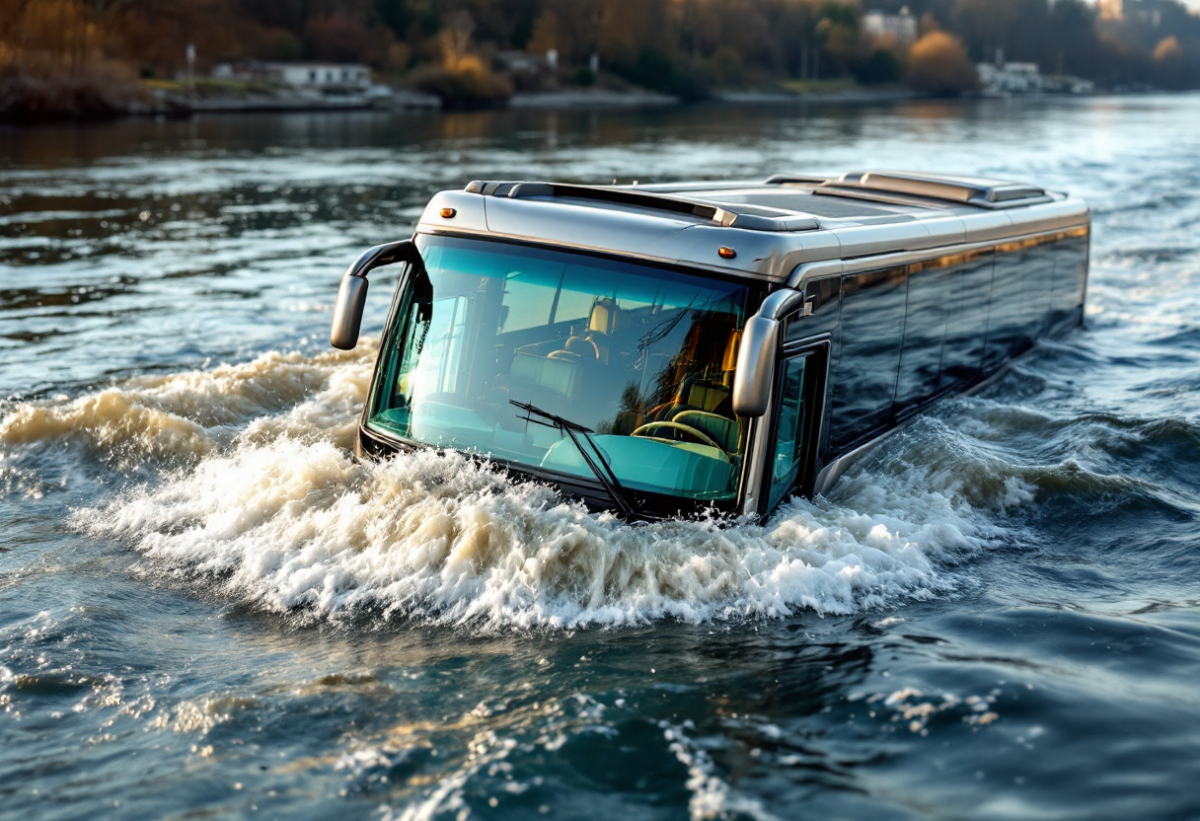 Tragedia a Torino: autobus turistico si inabissa nel fiume Po