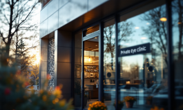 Donna in clinica ad Arezzo dopo intervento oculistico