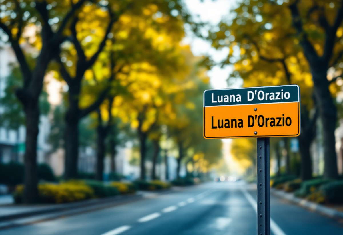 Una strada per Luana D'Orazio: un tributo alla memoria e al lavoro