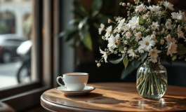 Vittoria Deganello sorridente con un bouquet di fiori