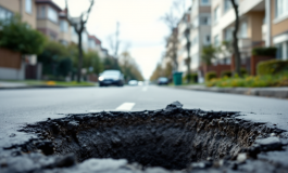 Voragine aperta nel quartiere Vomero di Napoli