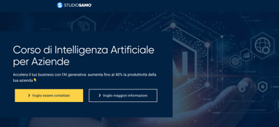 Studio Samo lancia il Corso di Intelligenza Artificiale per Aziende: il primo passo per diventare imprese AI-ready