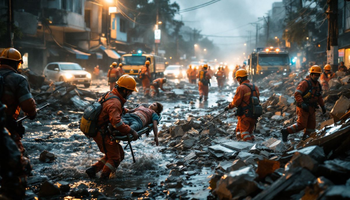 Myanmar colpito da violento terremoto: le piscine dei grattacieli traboccano, allagando le strade