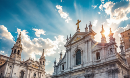 Papa Francesco accoglie i fedeli alla basilica di Santa Maria Maggiore