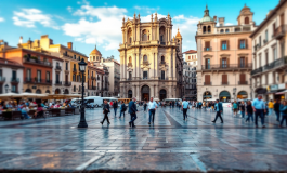 Donna colpita da pietra durante una passeggiata a Palermo